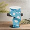 2.5" Faux Burlap Giant Polka Dot Ribbon: Light Blue & White (10 Yards)